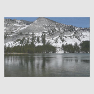 Snowy Tenaya Lake Yosemite National Park Photo Tissue Paper
