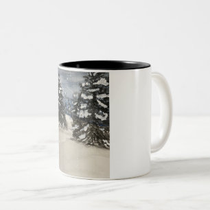 Snowy Tree Classic Mug, 11 oz Two-Tone Coffee Mug
