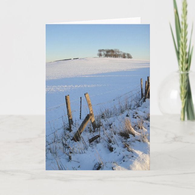 Snowy view card (Front)