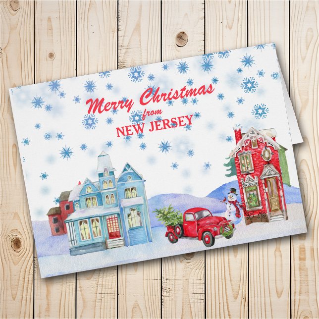 Snowy Village from New Jersey Christmas Card (Creator Uploaded)