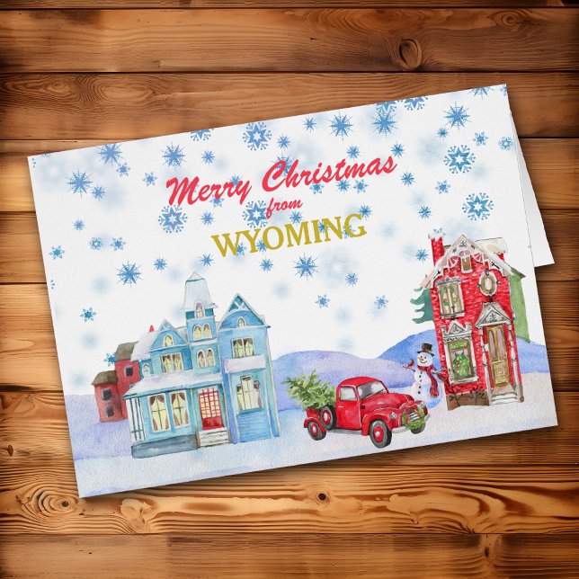 Snowy Village from Wyoming Christmas Card (Creator Uploaded)