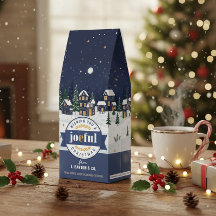 Snowy Village Night Sky Joeful Christmas ID1211