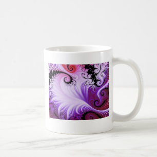 Snowy Vines Fractal Mug