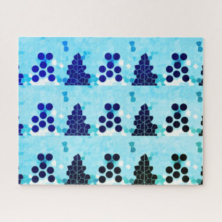 Snowy weather festive Christmas art Jigsaw Puzzle