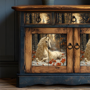 Snowy White Unicorn Winter Fairytale Castle Magic Tissue Paper