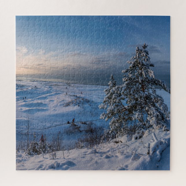 Snowy winter Baltic sea coast Jigsaw Puzzle (Vertical)
