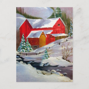 Snowy Winter Day Postcard