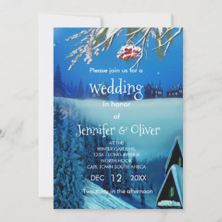 Snowy Winter Fantasy  Invitation