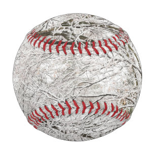 Snowy Winter Forest Baseball