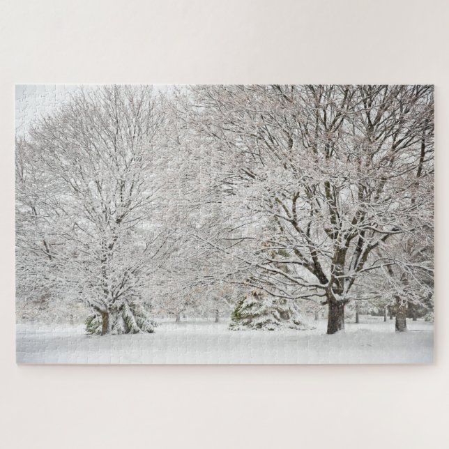 Snowy Winter Forest Jigsaw Puzzle (Horizontal)