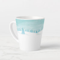 Snowy Winter Forest Landscape With Spruce Trees 