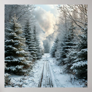 ❄️ Snowy Winter Forest Wall Art Nature Decor 🌲