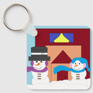Snowy Winter Keychain