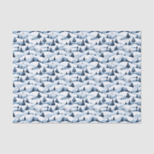 Snowy Winter Landscape Tissue Paper