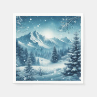 Snowy Winter Mountain