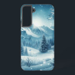 Snowy Winter Mountain Samsung Galaxy Case<br><div class="desc">small animals if you see them</div>