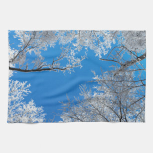 Snowy Winter Scene Kitchen Towel