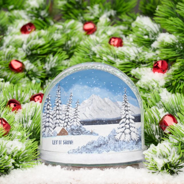 Snowy Winter Snowglobe (Christmas)