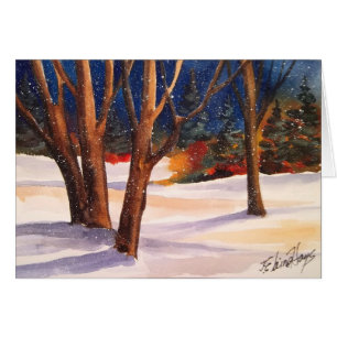 Snowy Winter Trees