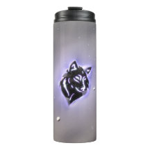 Snowy Wolf Design Purple