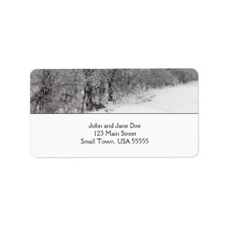Snowy Woods Address Labels