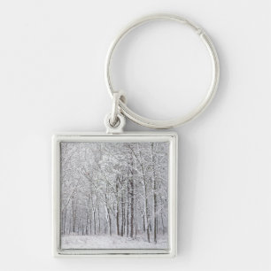 Snowy Woods Keychain