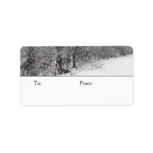 Snowy Woods Medium Gift Tags