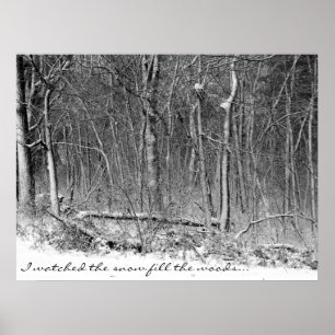 Snowy Woods Poster