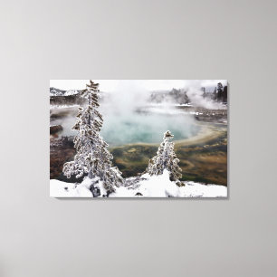 Snowy Yellowstone Canvas Print