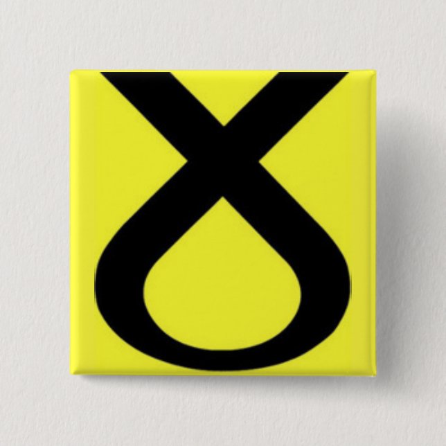 SNP Logo 2 Inch Square Button (Front)
