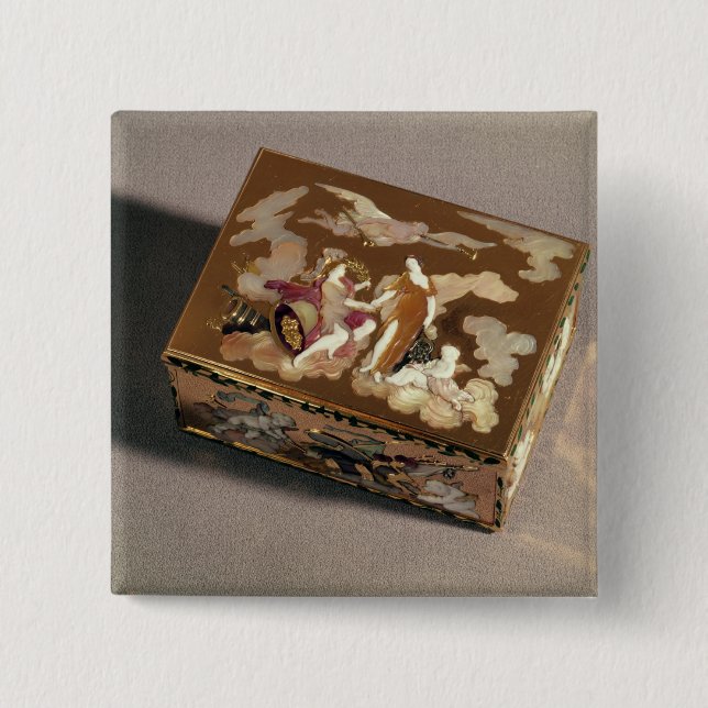 Snuff box 2 inch square button (Front)
