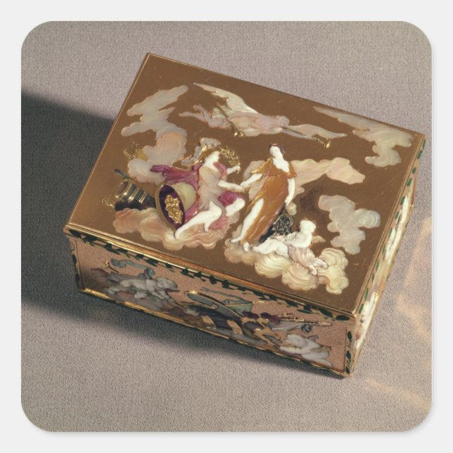 Snuff box square sticker (Front)