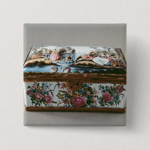 Snuffbox, c.1750 2 inch square button