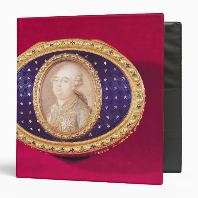 Snuffbox with a portrait miniature of Louis Binder (Front/Inside)
