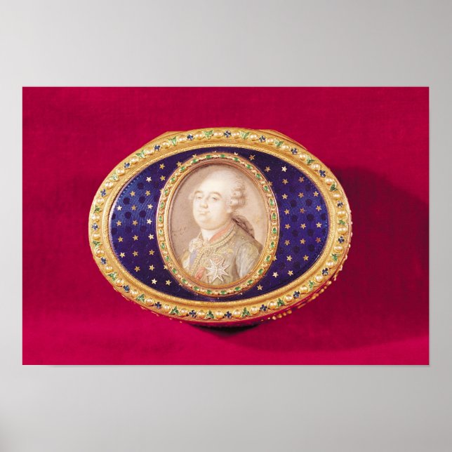 Snuffbox with a portrait miniature of Louis Poster (Front)