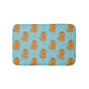 Snuffleupagus Blue Stars & Dots Pattern Bath Mat