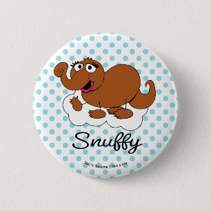 Snuffleupagus Doodley Graphic 2 Inch Round Button