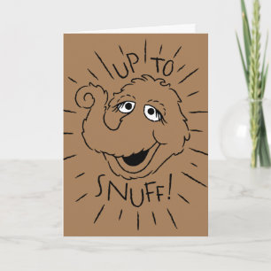 Snuffleupagus Skate Logo - Up To Snuff Card