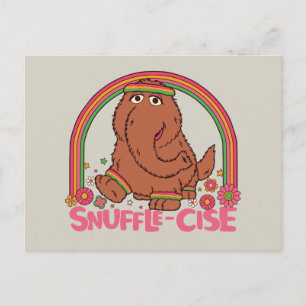Snuffleupagus Snuffle-Cise Postcard