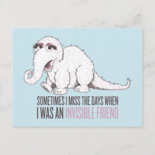 Snuffleupagus   Sometimes I Miss the Days Postcard