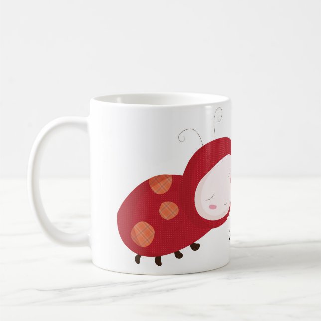 "Snug as a bug" ladybird Coffee Mug (Left)