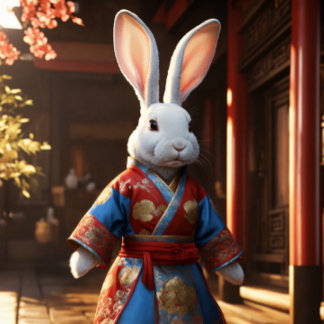 "Snug as a Bunny" Throw Pillow