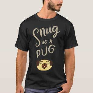 Snug As A Pug Pajama Top Shirt Cute Dog Pyjamas Pu