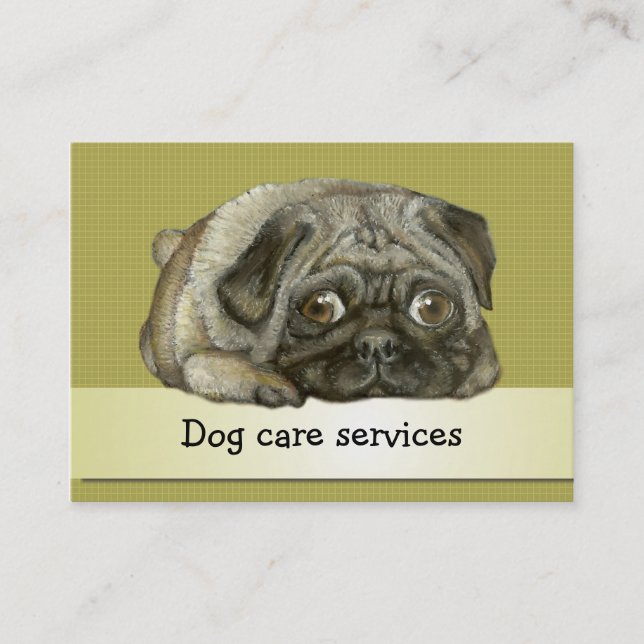 Snug pug business card (Front)