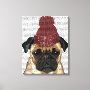 Snug Pug Canvas Print