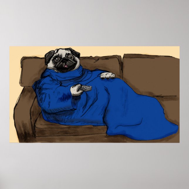 Snug Pug Poster (Front)