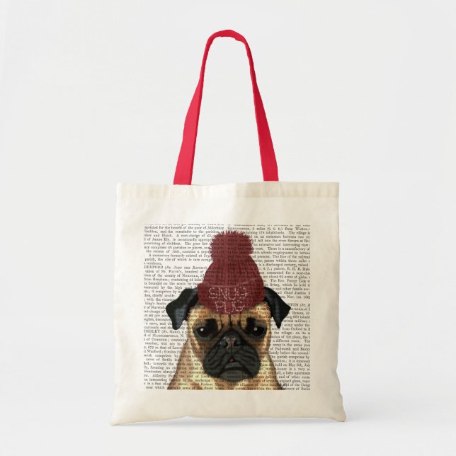 Snug Pug Tote Bag (Front)