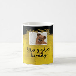 Snuggle Buddy Custom Black/Yellow Dog Photo Mug