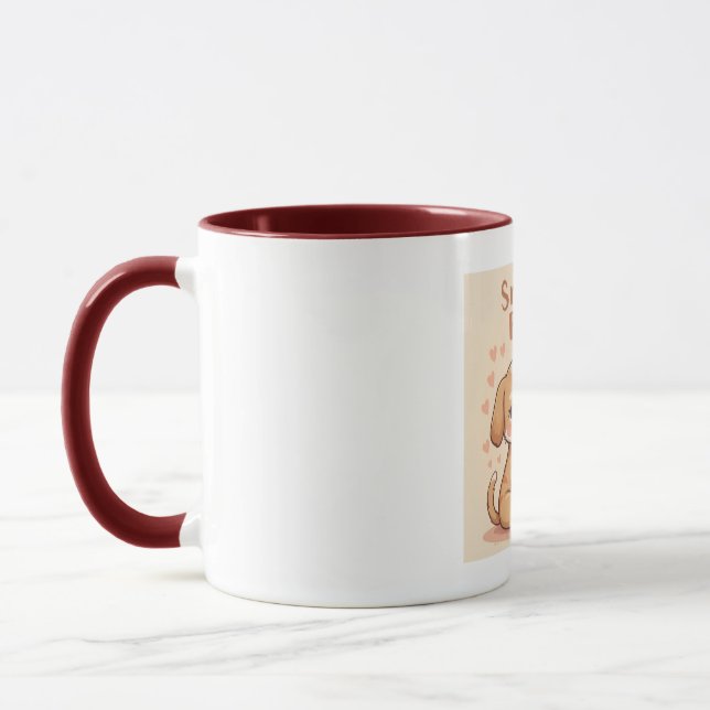 Snuggle Buddy Mug - Art pour les amateurs de café (Gauche)