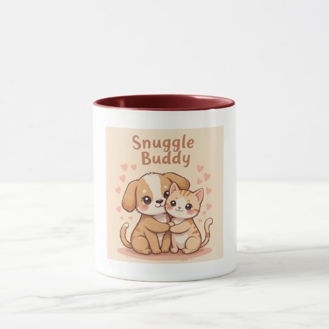 Snuggle Buddy Mug - Art pour les amateurs de café (Centre)